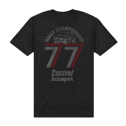 Black - Back - Castrol Unisex Adult 1977 T-Shirt