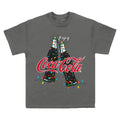 Charcoal - Front - Coca-Cola Unisex Adult Bottles T-Shirt
