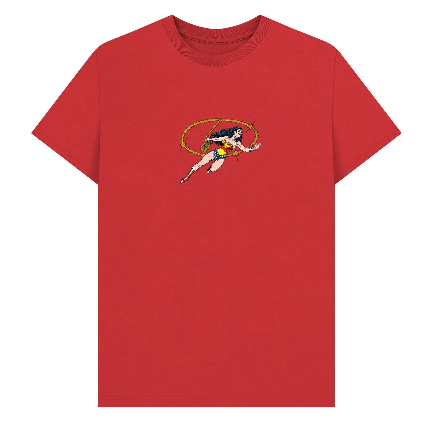 Red - Back - Wonder Woman Womens-Ladies Lasso Of Truth T-Shirt