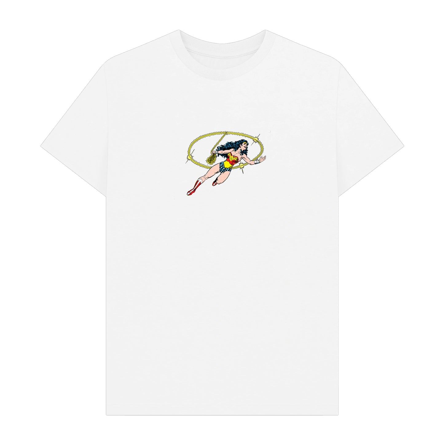 White - Front - Wonder Woman Womens-Ladies Lasso Of Truth T-Shirt