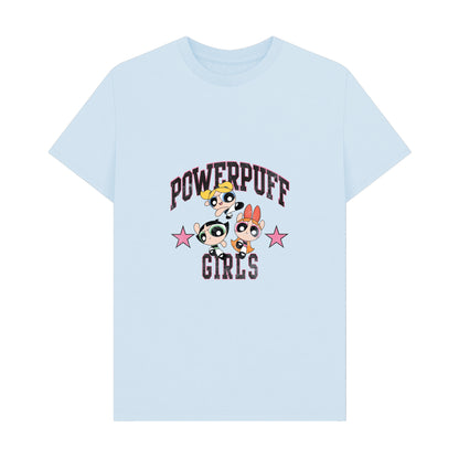 Light Blue - Front - The Powerpuff Girls Unisex Adult Logo T-Shirt