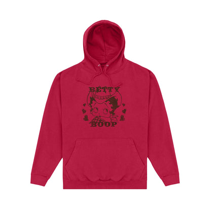 Red Hot Chilli - Front - Betty Boop Unisex Adult Cowgirl Hoodie