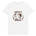 White - Front - Betty Boop Unisex Adult Cowgirl T-Shirt