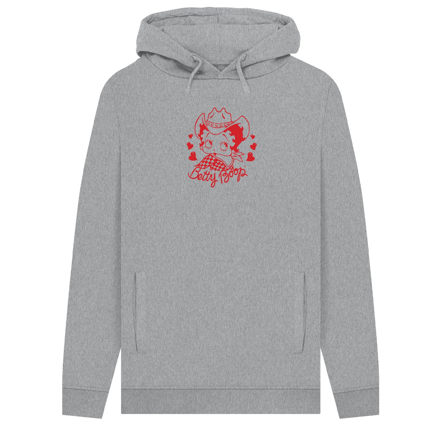 Heather Grey - Front - Betty Boop Unisex Adult Country Girl Hoodie