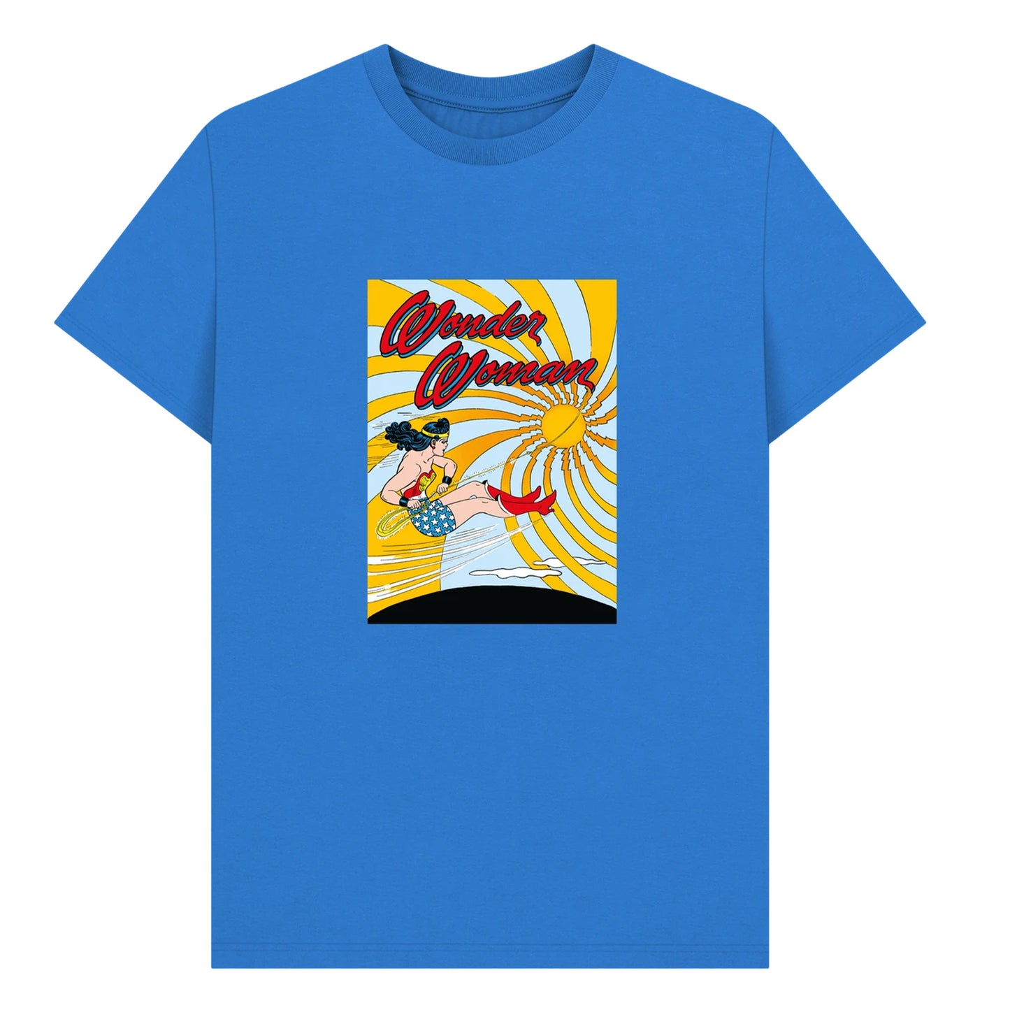 Royal Blue - Front - Wonder Woman Unisex Adult Flying T-Shirt