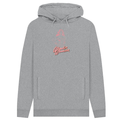 Heather Grey - Front - Wonder Woman Unisex Adult Outline Hoodie