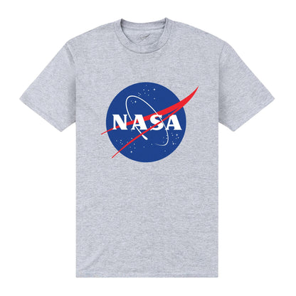 Heather Grey - Front - NASA Unisex Adult Galaxy T-Shirt