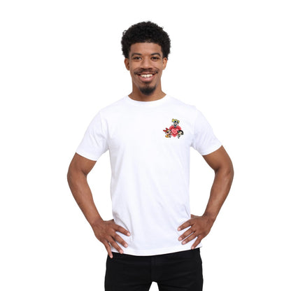 White - Side - The Powerpuff Girls Unisex Adult Chest T-Shirt