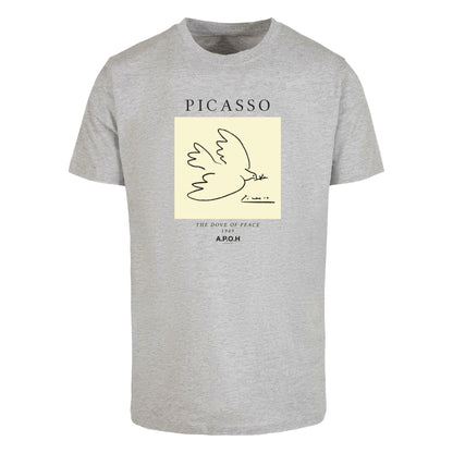 Charcoal - Front - Apoh Unisex Adult Dove Picasso T-Shirt