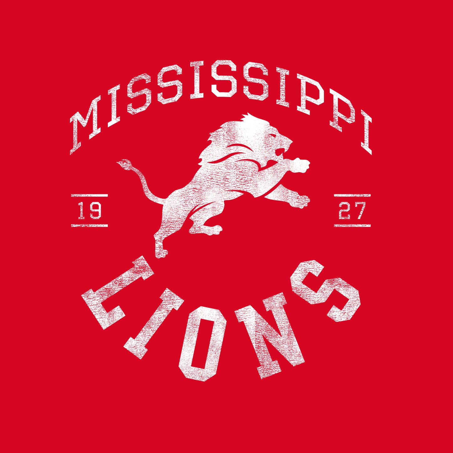 Red - Side - EMCC Unisex Adult Lions T-Shirt