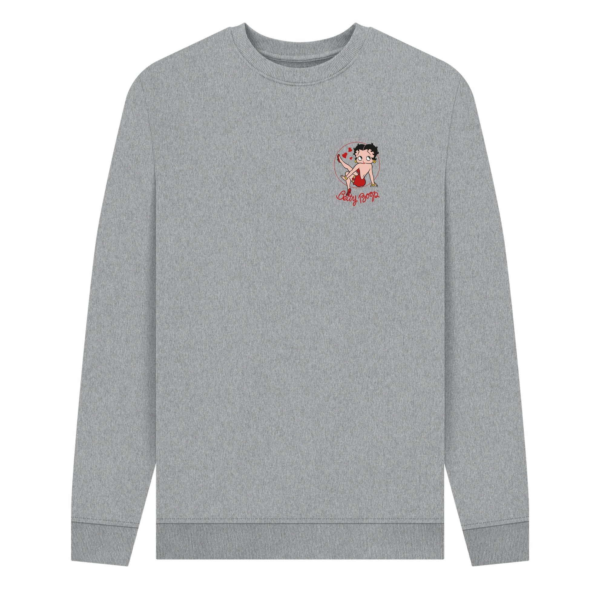 Heather Grey - Front - Betty Boop Unisex Adult Strike A Pose Sweatshirt