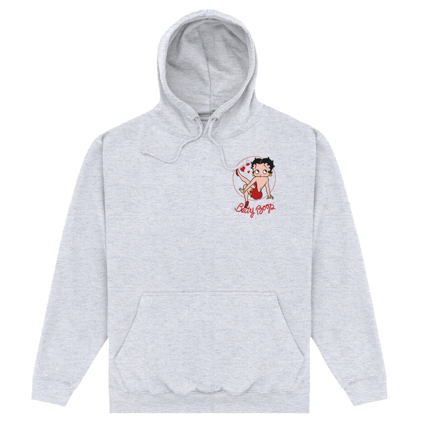Heather Grey - Front - Betty Boop Unisex Adult Strike A Pose Hoodie