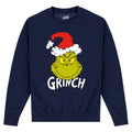 Navy - Front - The Grinch Unisex Adult Santa Hat Sweatshirt