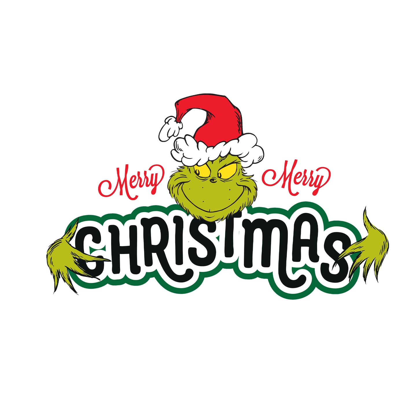 White - Side - The Grinch Unisex Adult Merry Christmas Sweatshirt