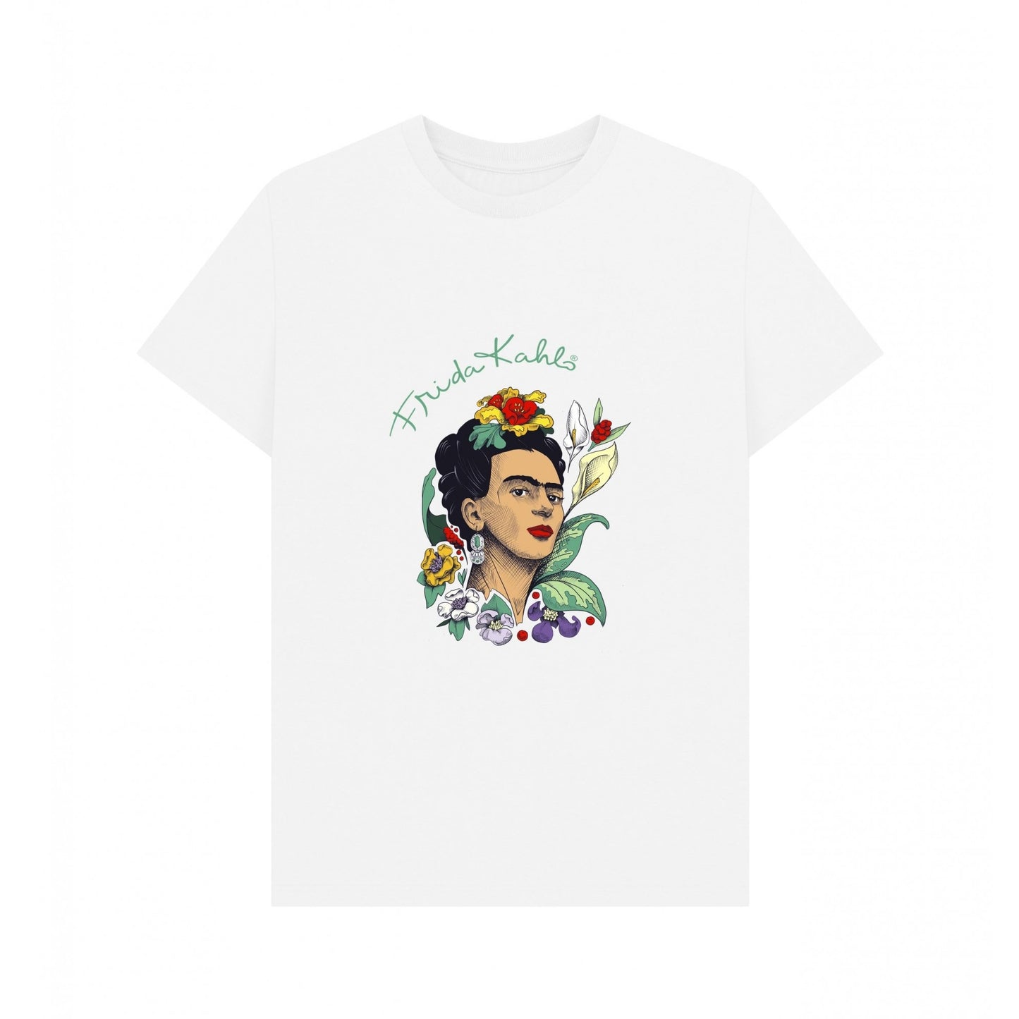 White - Front - Frida Kahlo Unisex Adult T-Shirt