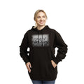 Black - Back - Friends Unisex Adult Lunch Atop A Skyscraper Hoodie