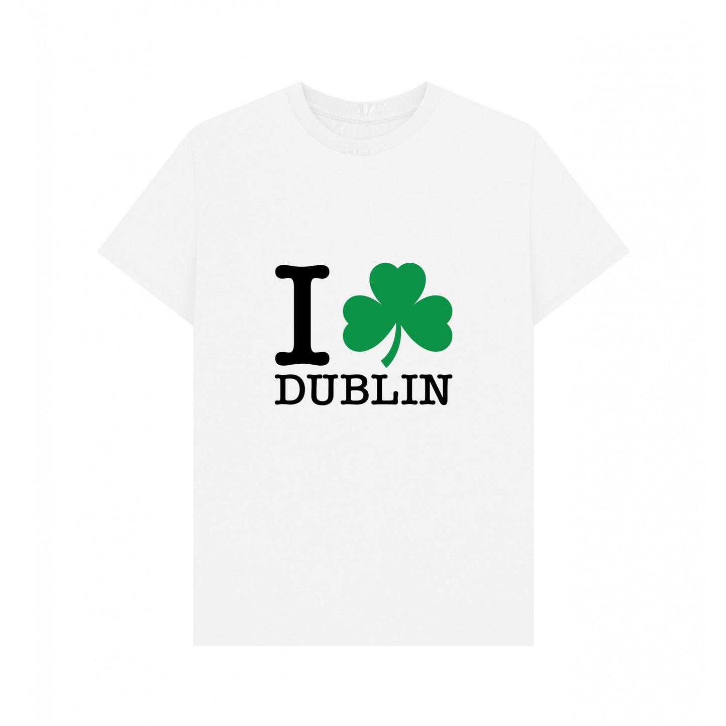 White - Front - Apoh Unisex Adult I Heart Dublin T-Shirt