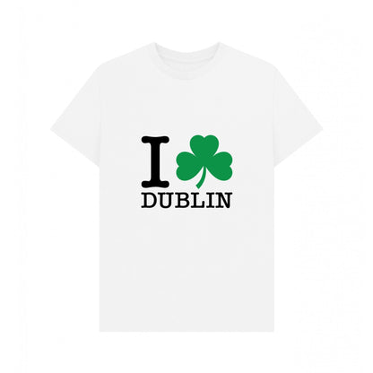 White - Front - Apoh Unisex Adult I Heart Dublin T-Shirt