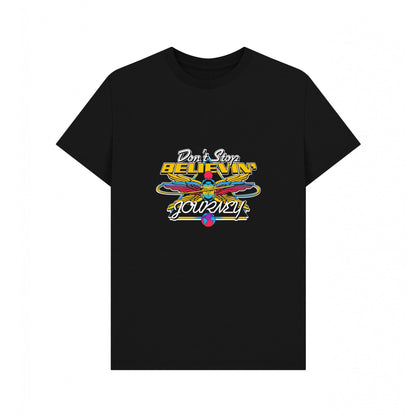 Black - Front - Journey Unisex Adult Wings T-Shirt