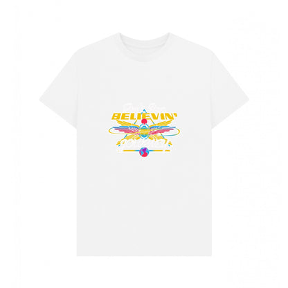 White - Front - Journey Unisex Adult Wings T-Shirt
