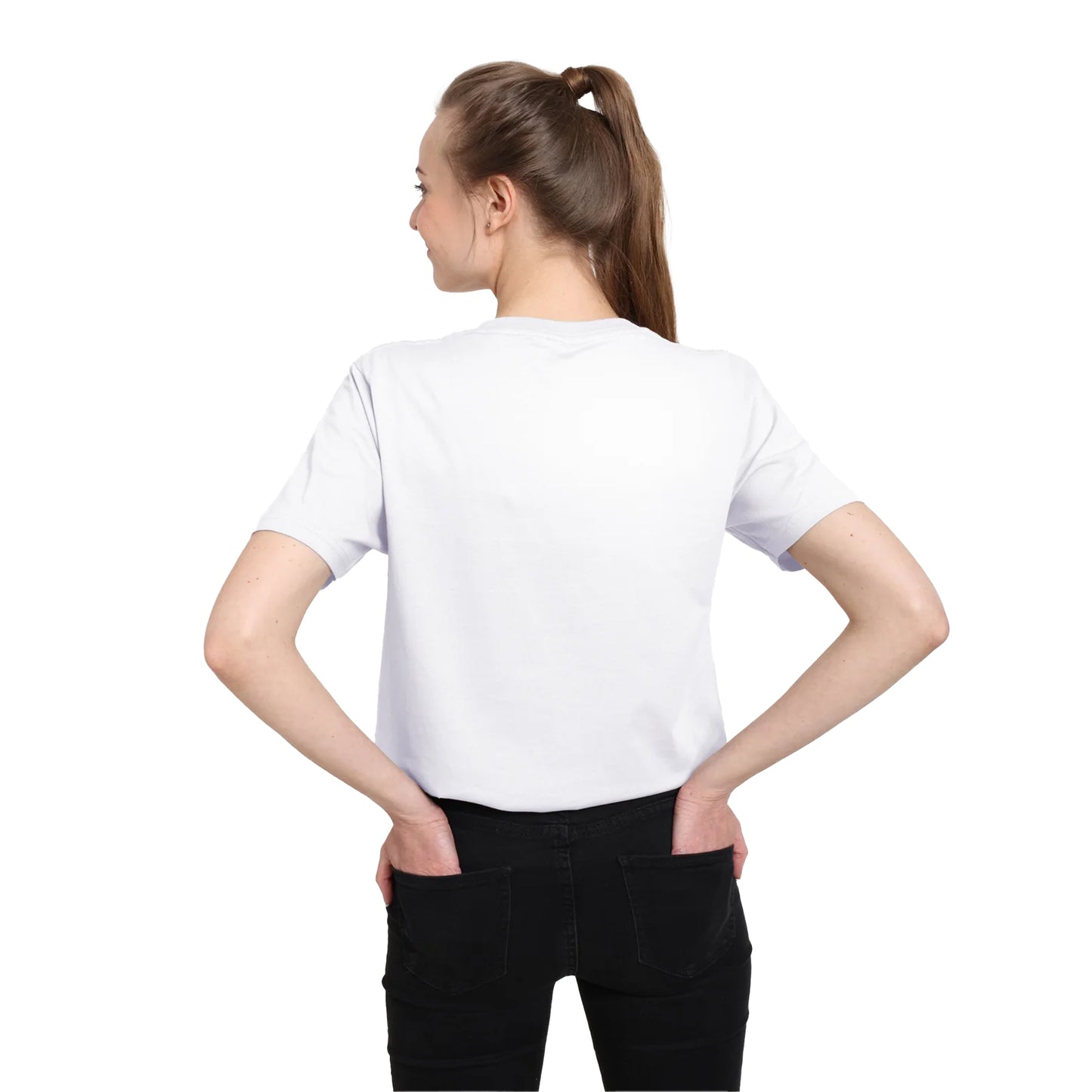 White - Back - Journey Unisex Adult Faithfully T-Shirt