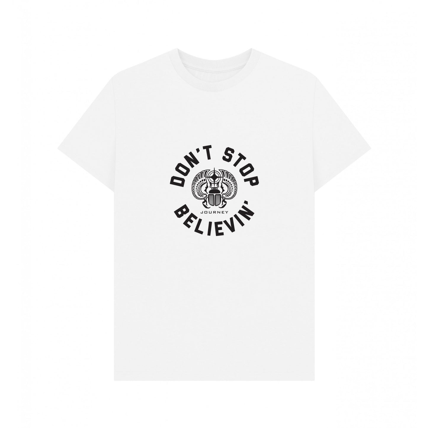 White - Front - Journey Unisex Adult Don´t Stop Believin´ T-Shirt