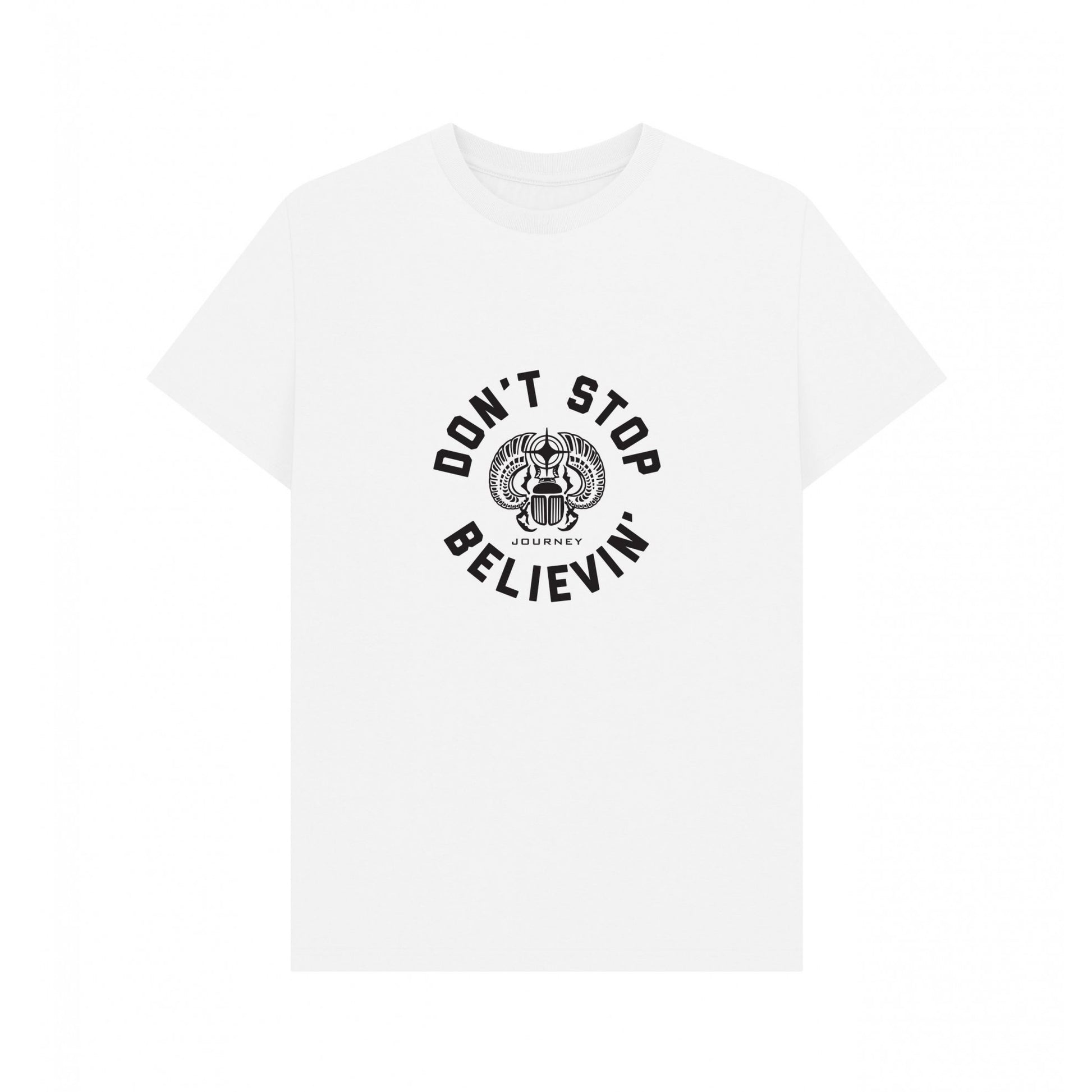 White - Front - Journey Unisex Adult Don´t Stop Believin´ T-Shirt