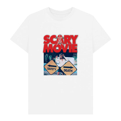 White - Front - Scary Movie Unisex Adult T-Shirt