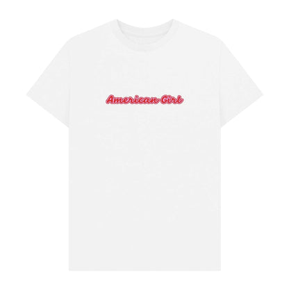White - Front - American Girl Unisex Adult T-Shirt