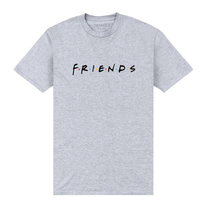 Heather Grey - Front - Friends Unisex Adult Logo T-Shirt