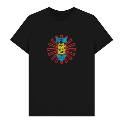 Black - Front - The Original Ramen Company Unisex Adult Maneki-Neko T-Shirt