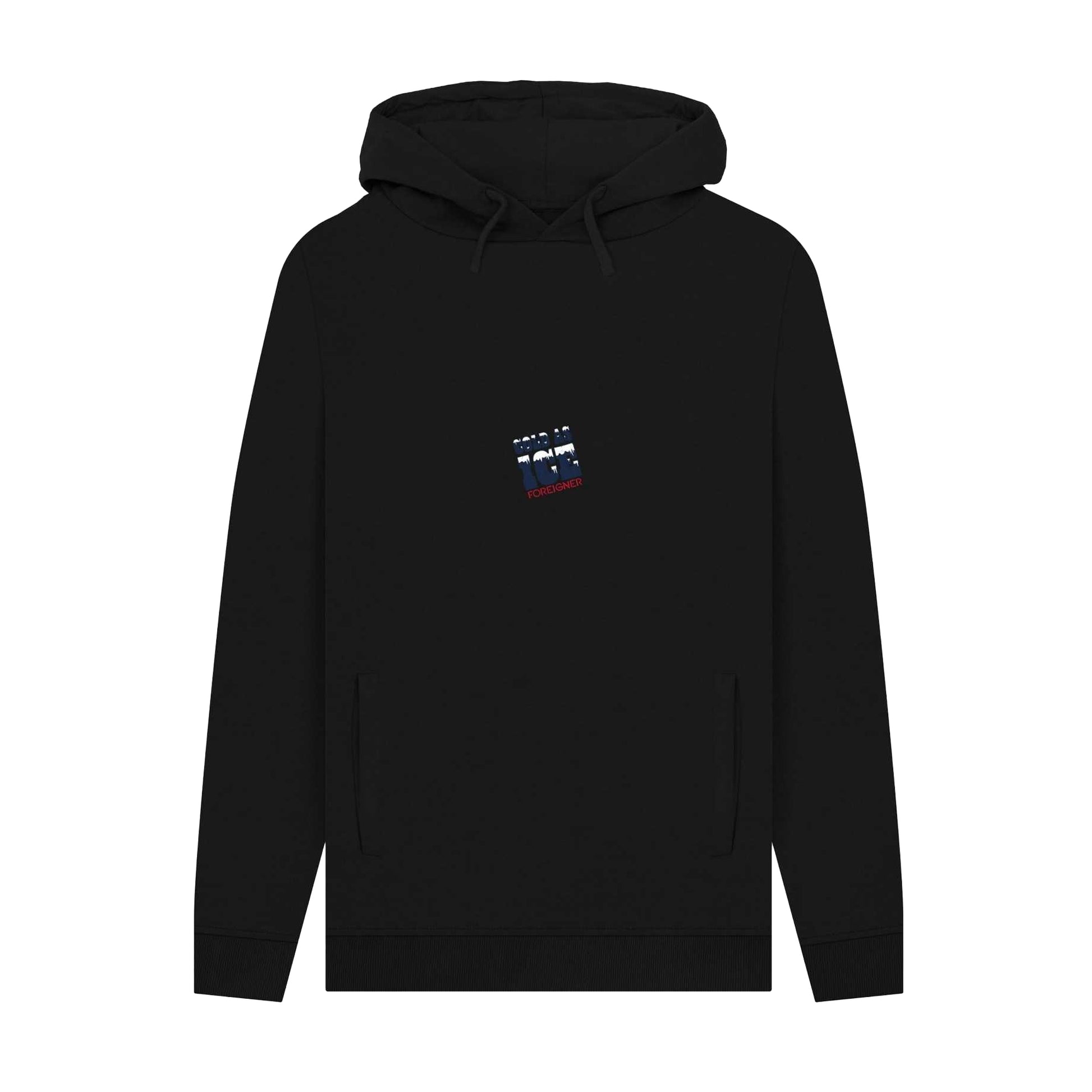 Black - Front - Foreigner Unisex Adult Cold As Ice Hoodie