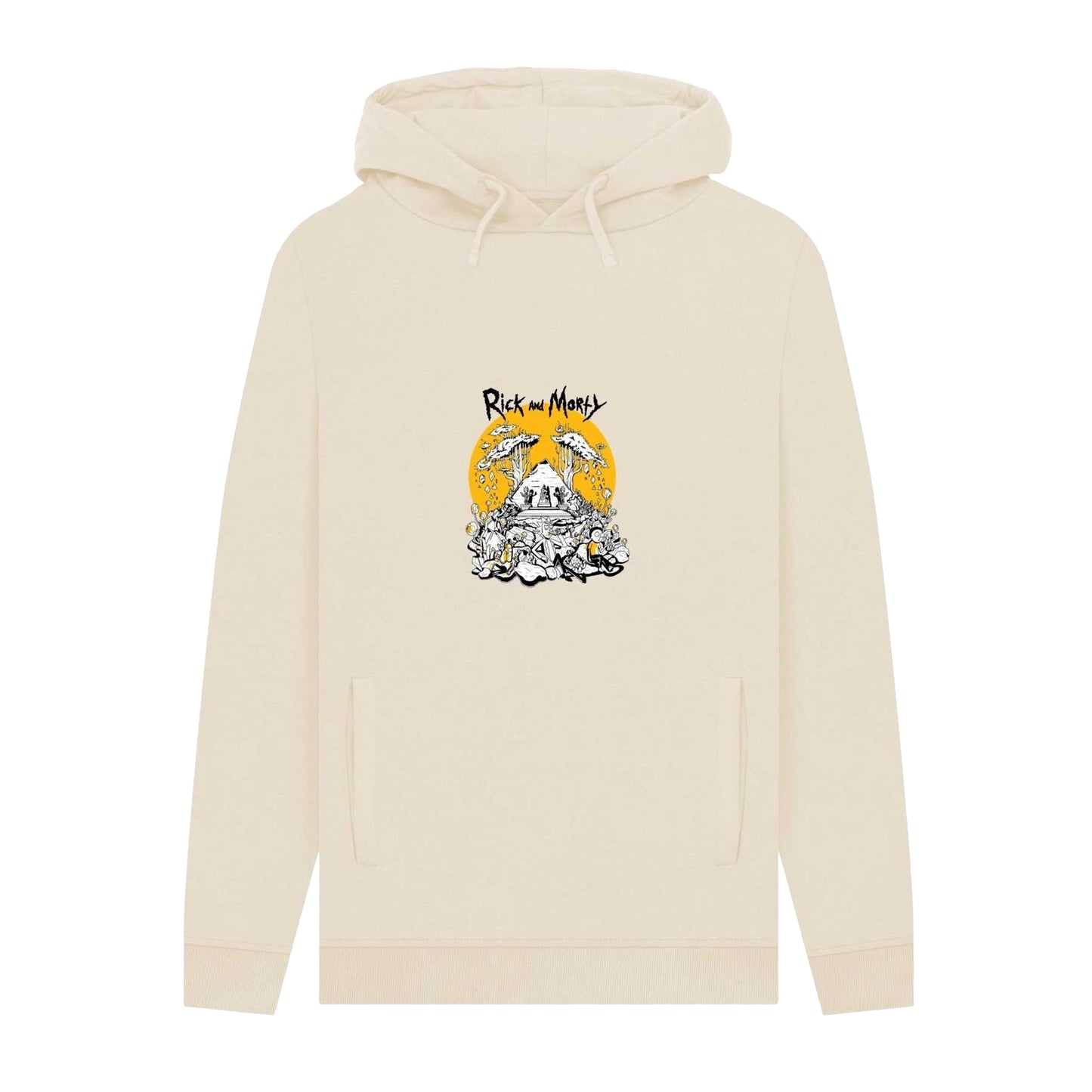 Oat - Front - Rick And Morty Unisex Adult Rest and Ricklaxation Hoodie