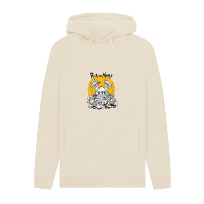 Oat - Front - Rick And Morty Unisex Adult Rest and Ricklaxation Hoodie