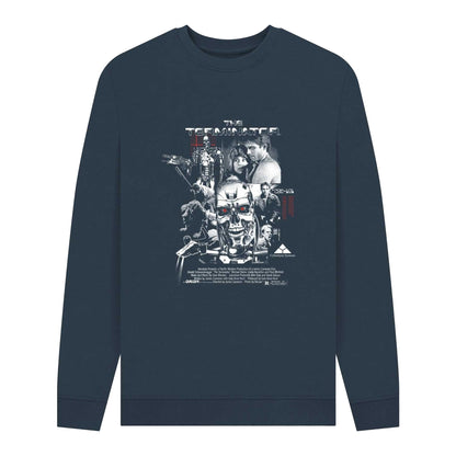Navy Blue - Front - The Terminator Unisex Adult Movie Poster Sweatshirt