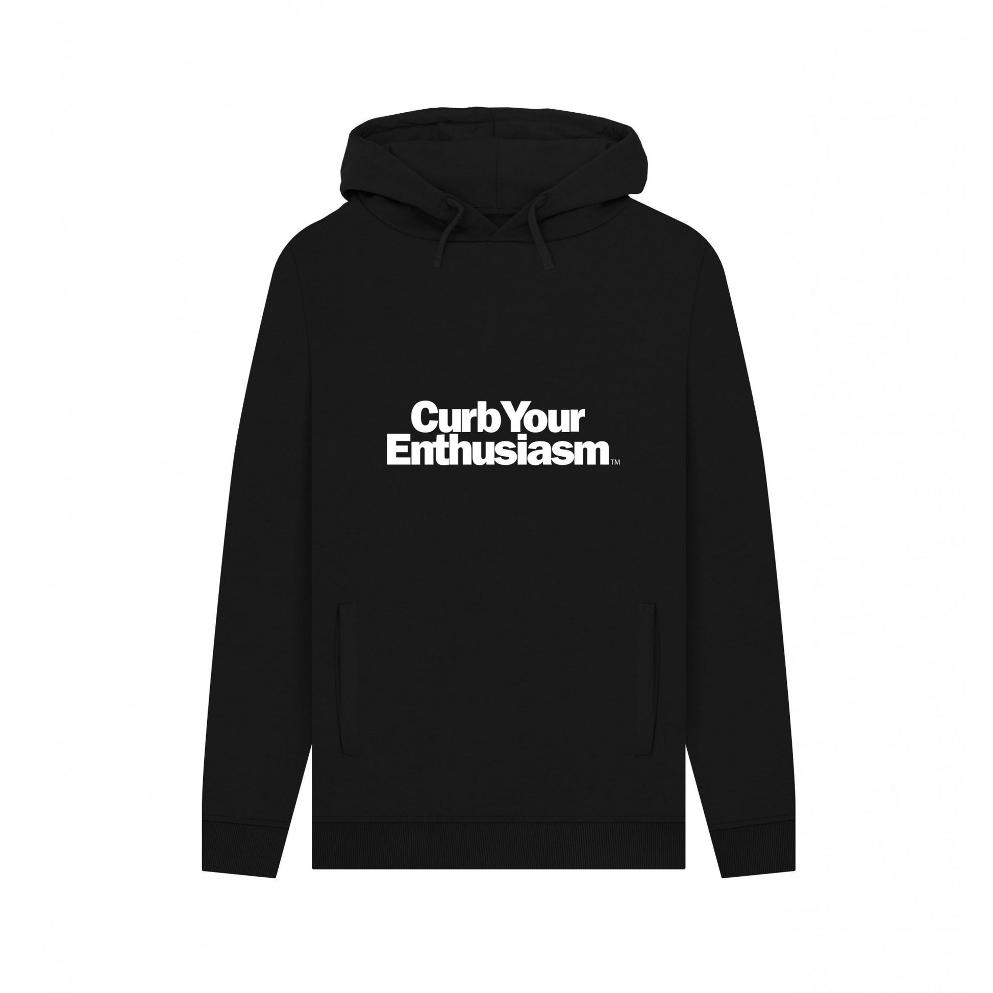 Black - Front - Curb Your Enthusiasm Unisex Adult Logo Hoodie