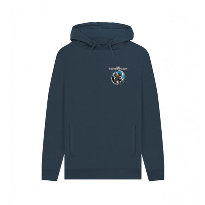 Navy - Front - The Terminator Unisex Adult Robot Hoodie