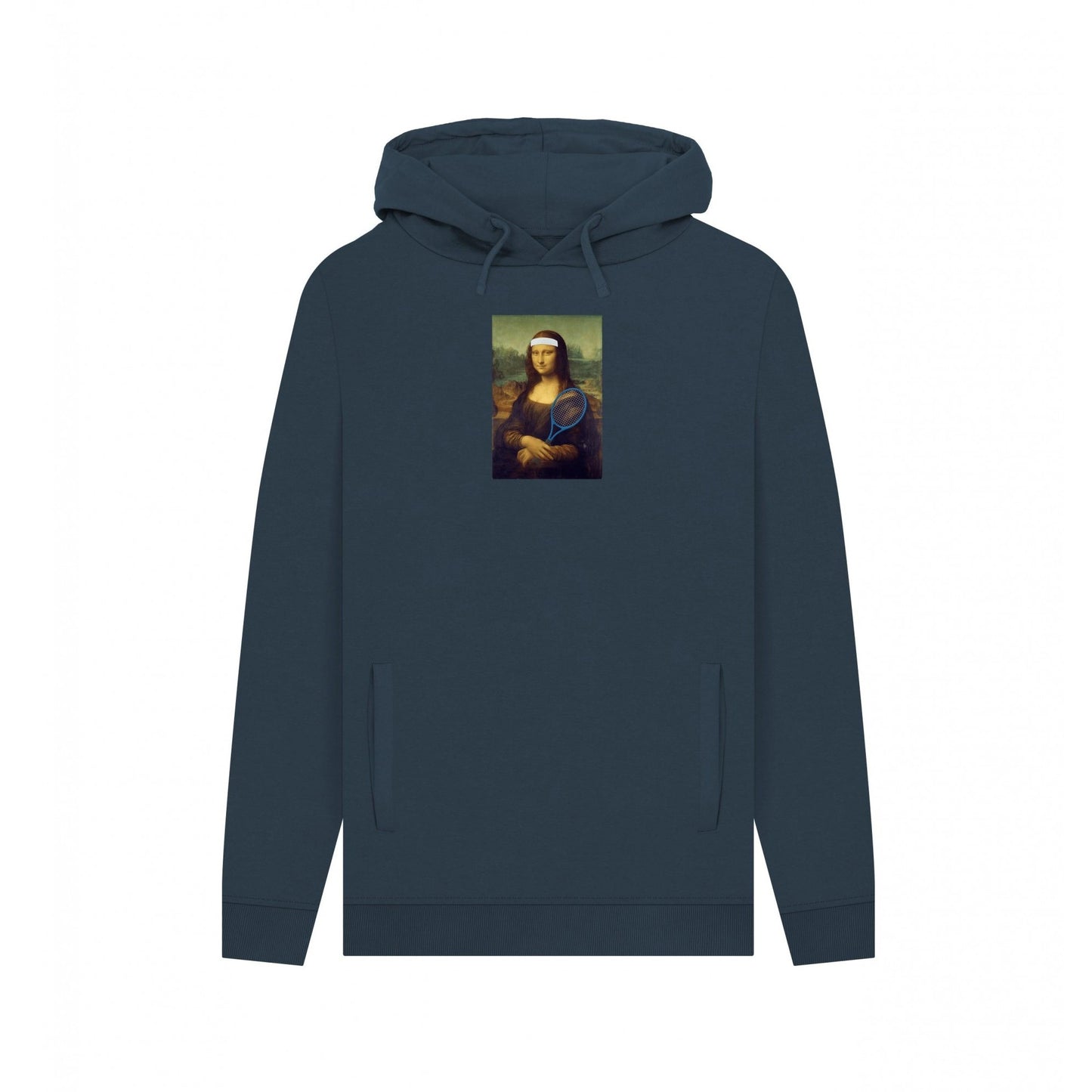Navy - Front - Apoh Mens Mona Lisa Tennis Hoodie