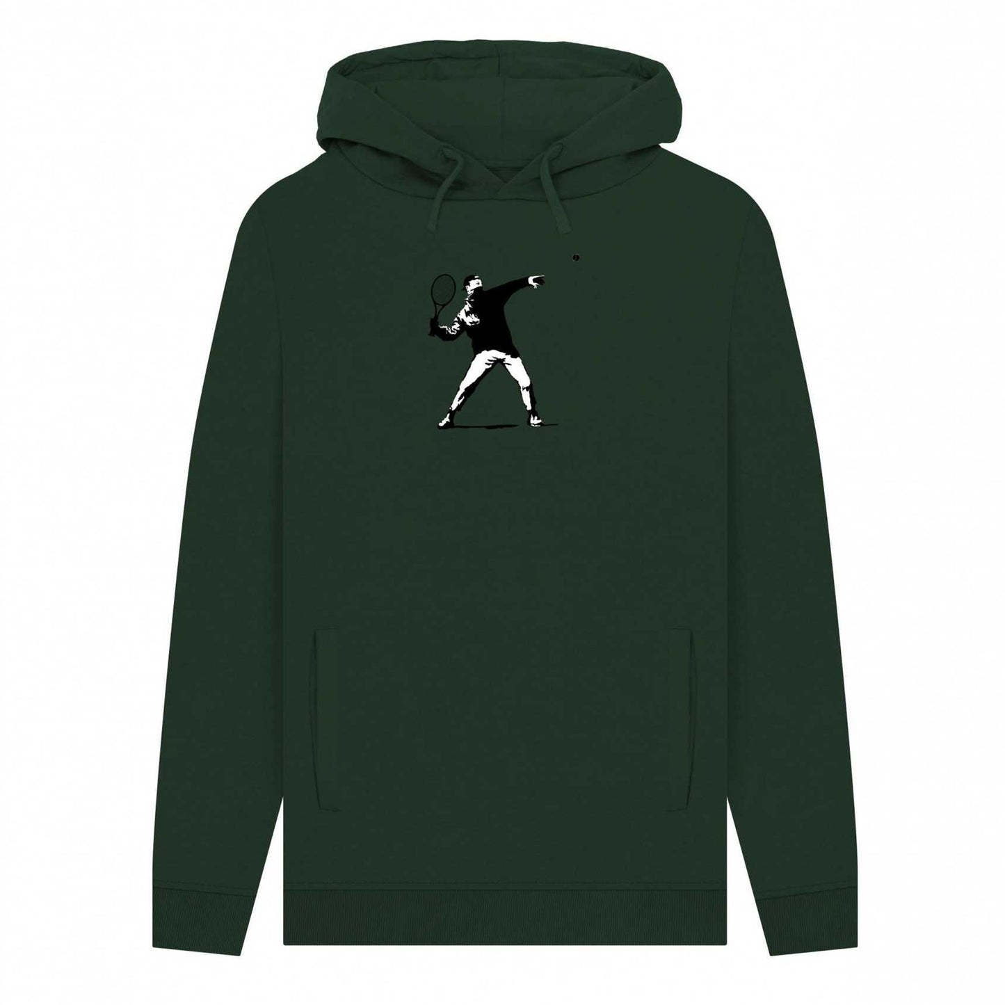 Evergreen - Front - Apoh Unisex Adult Banksy Tennis Hoodie