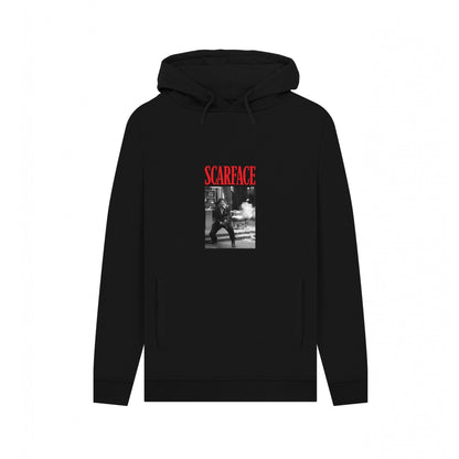 Black - Front - Scarface Unisex Adult Say Hello Hoodie