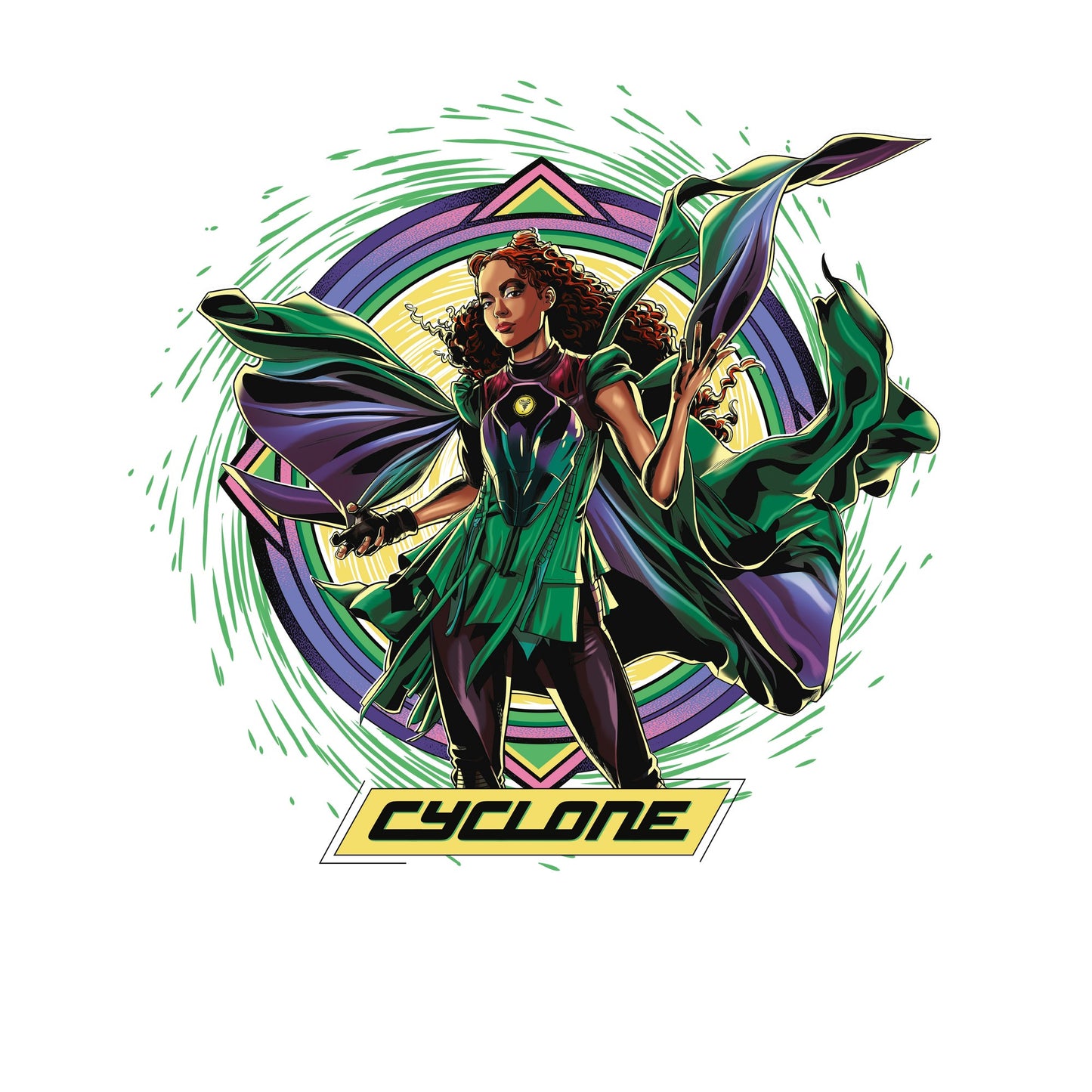 Green - Lifestyle - Black Adam Unisex Adult Cyclone T-Shirt