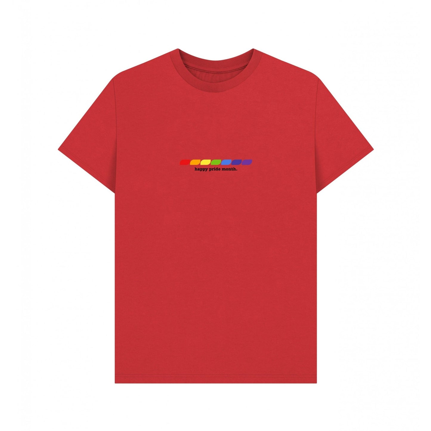 Red - Front - Apoh Unisex Adult Happy Pride Month T-Shirt