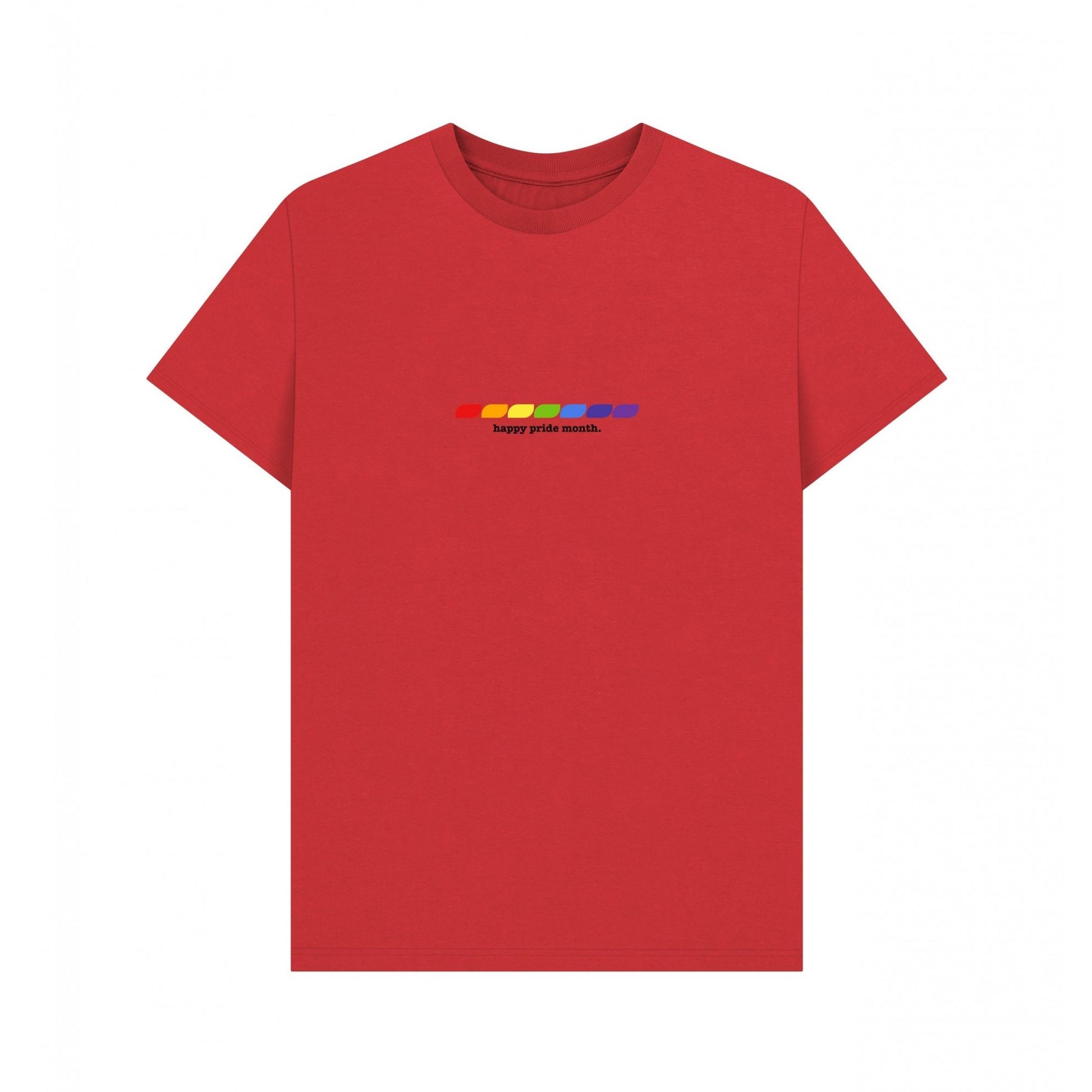 Red - Front - Apoh Unisex Adult Happy Pride Month T-Shirt
