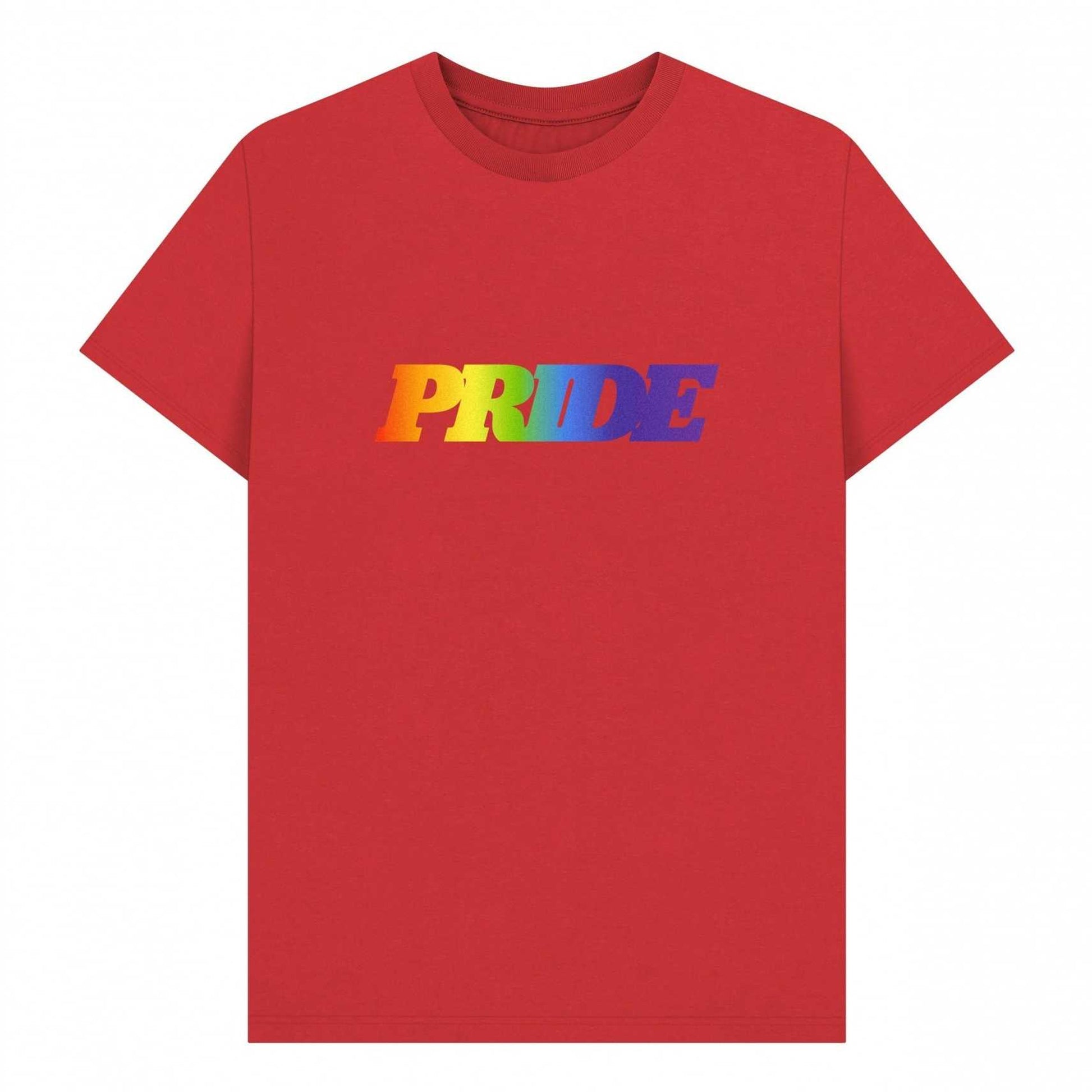 Red - Front - Apoh Unisex Adult Pride Slogan T-Shirt