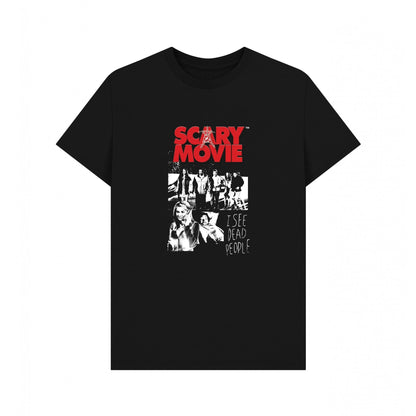 Black - Front - Scary Movie Unisex Adult I See Dead People T-Shirt