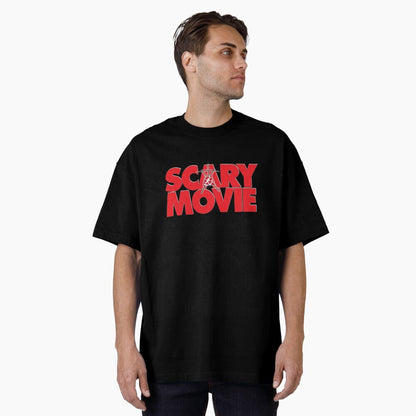 Black - Side - Scary Movie Unisex Adult Graphic Logo T-Shirt