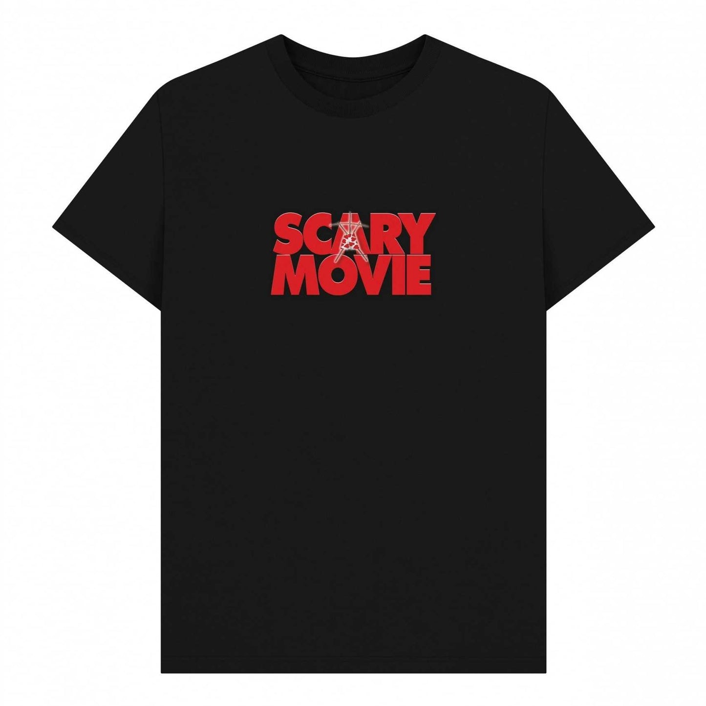 Black - Front - Scary Movie Unisex Adult Graphic Logo T-Shirt