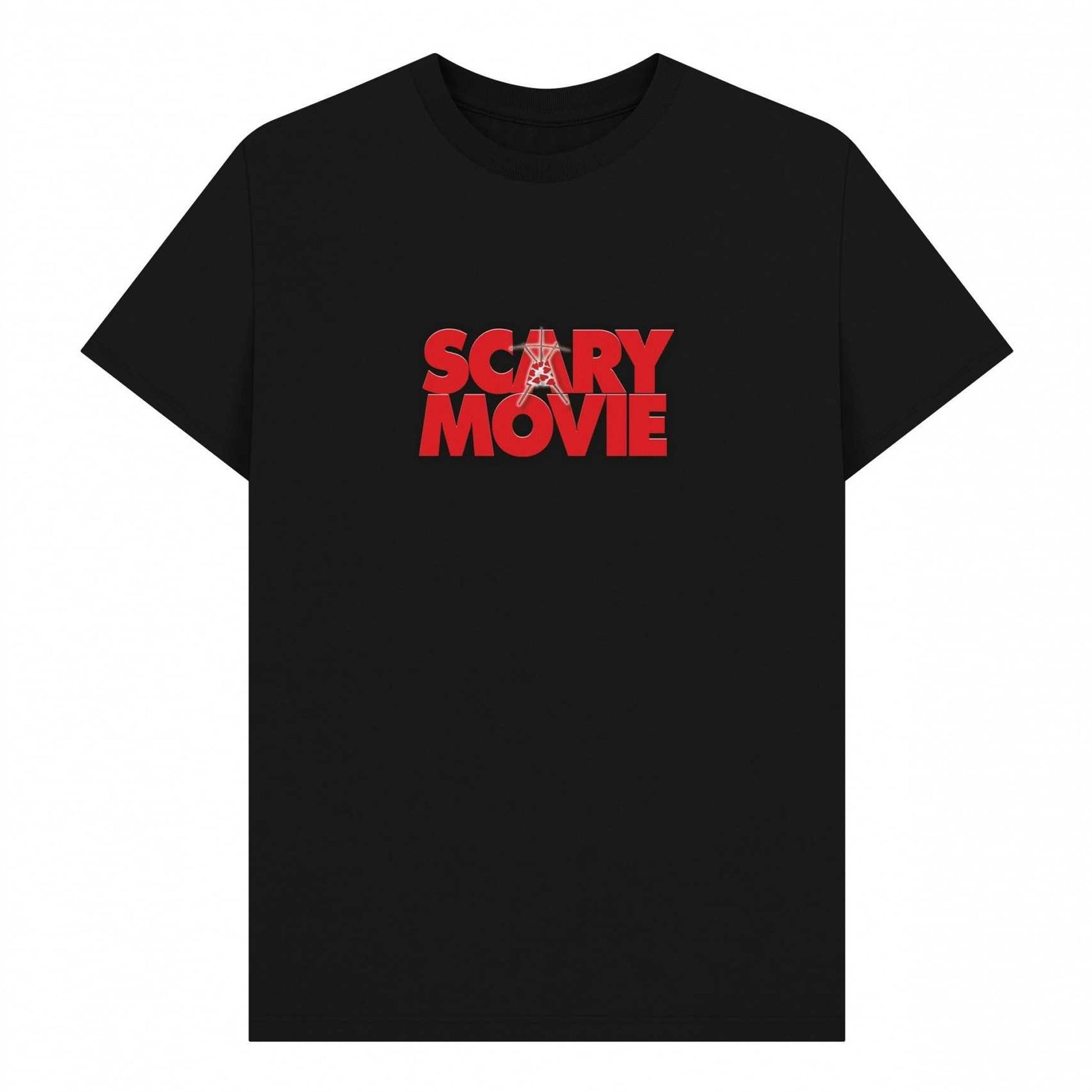 Black - Front - Scary Movie Unisex Adult Graphic Logo T-Shirt