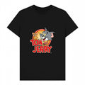 Black - Front - Tom and Jerry Unisex Adult Vintage T-Shirt