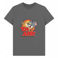 Slate Grey - Front - Tom and Jerry Unisex Adult Vintage T-Shirt